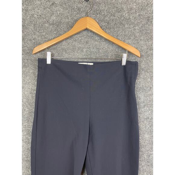 MM. LaFleur Pants Women's Sz 14 Navy Flat Front Side Zip - Picture 2 of 9